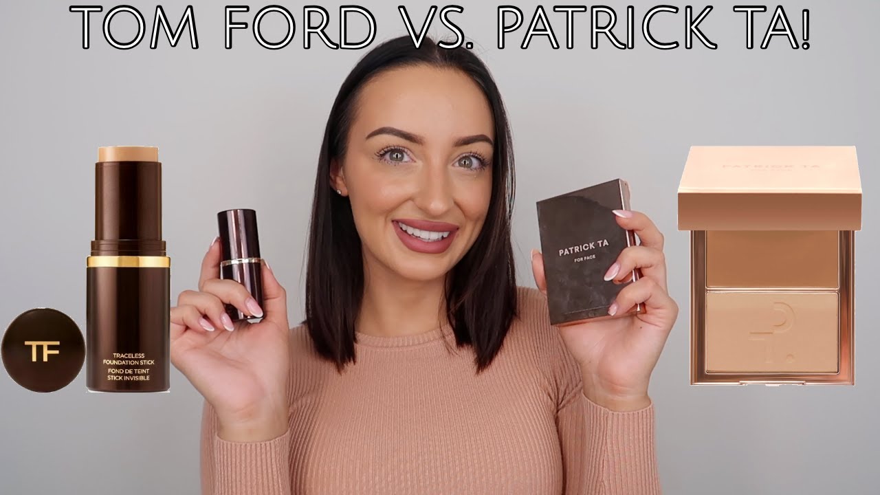 Tom Ford Traceless Stick Foundation vs. Patrick Ta Major Skin Creme Foundation!