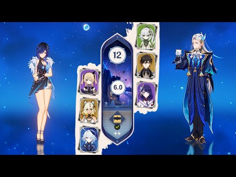 C0 Yelan Taser & C0 Neuvillette Hyperbloom | Genshin Impact Abyss 6.0 | Floor 12