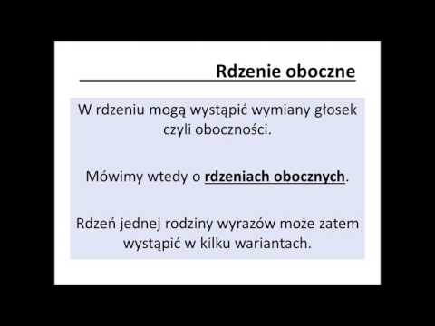 Słowotwórstwo część 5 - Rodzina wyrazów