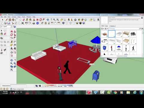 شرح برنامج sketchup 8 الدرس الاول