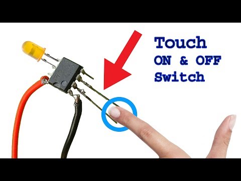 How to make Touch ON and OFF, 1 Touch on off switch, diy touch on off Video