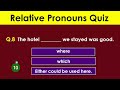 Relative Pronouns Quiz with answer