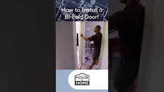 How to Install a Bi-Fold Door! | House to Home | #Shorts