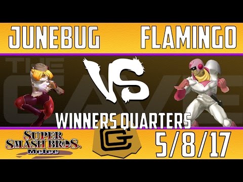TCG Melee - Junebug (Sheik) vs Flamingo (Captain Falcon) - Winners Quarters - SSBM 5/8/17