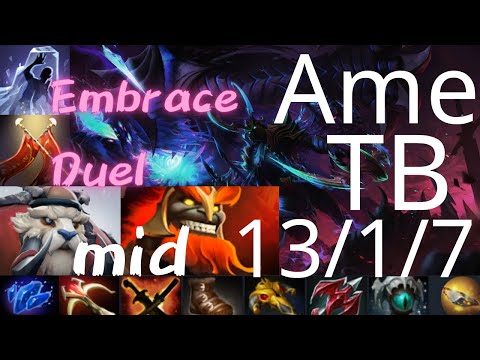 萧瑟 Ame Terrorblade vs Fbz Legion Commander, mid Mars, Gyrocopter - Duel = Cold Embrace - dota2