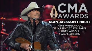 Alan Jackson Surprises the Audience feat Dierks Bentley, Jon Pardi, Carrie Underwood &amp; Lainey Wilson