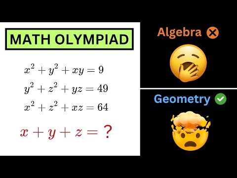 Solving Algebra Problem Using Geometry 🤯