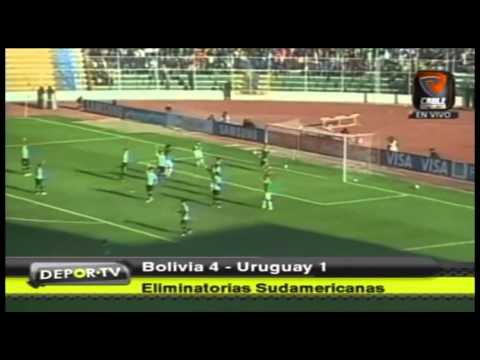 Eliminatorias Brasil 2012: Resumen del partido entre Bolivia vs Uruguay (4-1)