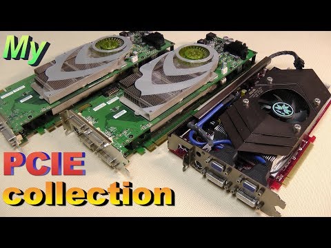 ATi NVIDIA PCIE collection ASUS 7800 GT DUAL - MARS - 3870 X2 - RETRO Hardware