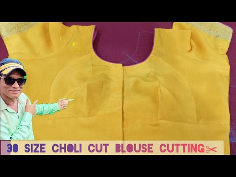 Choli Cut Blouse Cutting Size 30