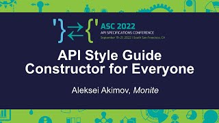 API Style Guide Constructor for Everyone - Aleksei Akimov, Monite