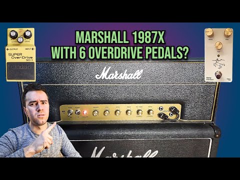 The Results Blew Me Away: Testing a Marshall 1987x with 6 Different Overdrive Pedals (Guitar Tone)