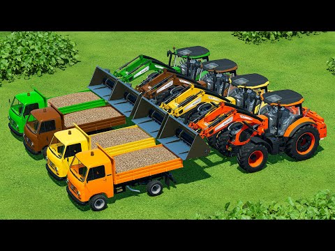 HARVEST, LOAD & TRANSPORT SUGAR BEET WITH LANDINI TRACTORS AND LOADERS - Farming Simulator 22