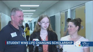 Tampa student gets $40K in college scholarship money