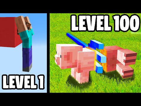Minecraft REALISTIC Trick Shots! (Level 1 To Level 100)