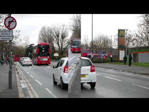 London Buses in action at Beckton 15th March 2021