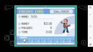 Pokemon Fire Red/LeafGreen: Beating the first Gym Leader Brock with Charmander Squirtle Bulbasaur