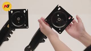 Stolní držák na 2 monitory NB F160