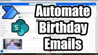 Download the video "How to Automate Birthday Emails for Employees Using Power Automate and SharePoint | 2022 Tutorials"