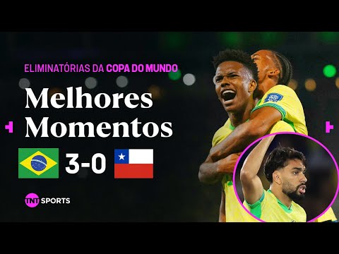 ESTÊVÃO MARCA, PAQUETÁ CRAVA NO RETORNO E BRASIL ATROPELA! BRASIL 3X0 CHILE | MELHORES MOMENTOS
