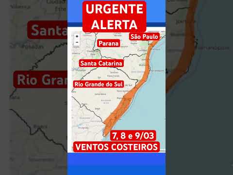 #urgente #alerta #ventoscosteiros #riograndedosul #santacatarina #paraná #saopaulo #brasil #clima