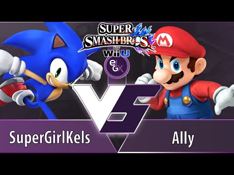 EGLX - Ally (Mario) vs SuperGirlKels (Sonic) - Smash 4 Wii U