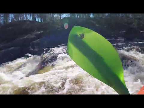 My first class 4/4+ rapids. Mistra, Norway. May 2017. Whitewater kayaking.