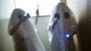 Ghost Cell Phone Strap, Blue LED Beam from the eyes!