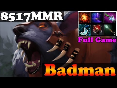 Dota 2 - Badman 8517MMR TOP 1 MMR IN THE WORLD Plays Ursa - Full Game - Ranked Match Gameplay