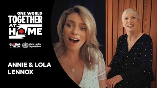 Annie &amp; Lola Lennox perform &quot;There Must Be An Angel&quot; | One World: Together At Home