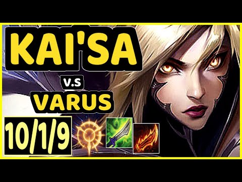 DEFTLY (KAI'SA) vs VARUS - 10/1/9 KDA BOTTOM ADC GAMEPLAY - NA Ranked MASTER