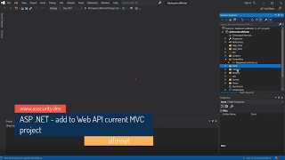 ASP . NET -  add WEB API Currnet MVC Project [3min]