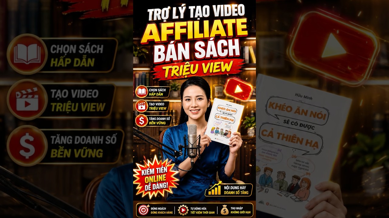 TRỢ LÝ TẠO VIDEO AFFILIATE SÁCH