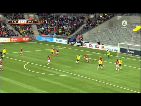 Fint svenskt kortpassningsspel i straffområdet - TV4 Sport