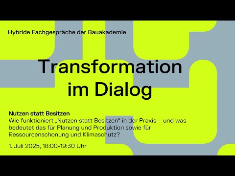 TiD 14 | Nutzen statt Besitzen