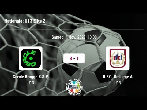 U13 CERCLE BRUGGE KSV 3 - 1 R.FC.DE LIÈGE --04/11/2023 10H -