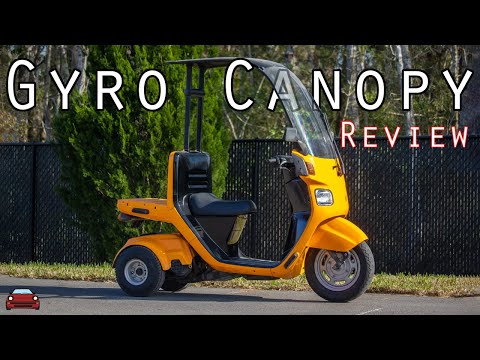 1994 Honda Gyro Canopy Review - A 49cc Japanese Scooter!