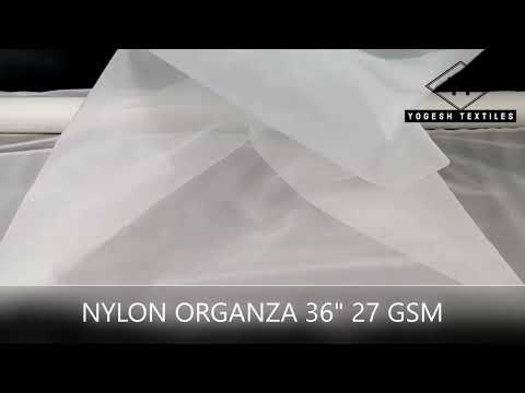 Nylon organza fabric grey 36