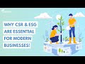 Why CSR and ESG are Essential for Modern Businesses