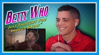 Betty Who Reaction | Floor Layer Reacts to &quot;Just Thought You Should Know&quot;
