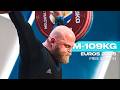M 109kg European Weightlifting Championships 2025 Full Session