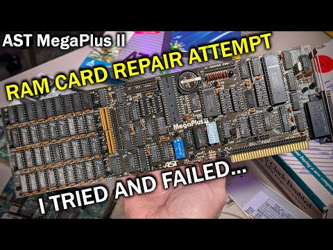 I got stuck trying to fix this 40 year old RAM card (AST MegaPlus II)