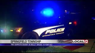 Teen shot at while walking down street in Springfield Township