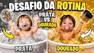 BANHO COM GLITTER PRATA E DOURADO! ✨ O que fizemos nas Bebês Reborn?