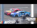 Playoff trouble: Truex Jr. gets hit by Stenhouse who missed pit road at Richmond
