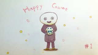 #1【グロかわ】きまこん、ぽっぽの「Happy Game」【ｵﾈｴｻﾝ参戦】