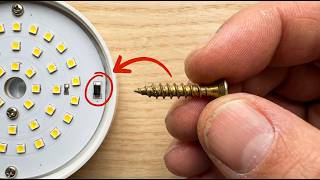 Just 1 Small Screw! 2 Ways to Fix a Broken LED Bulb at Home That Will Shock You!