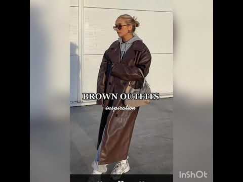 Самый Модный коричневый цвет в одежде на осень зиму #Shorts