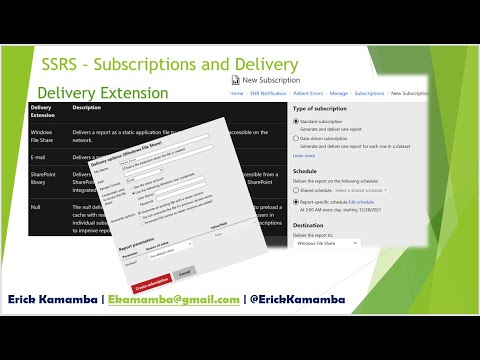 SSRS Subscriptions: Subscribe to report to get instant notification - Part 21 | Automatic Delivery