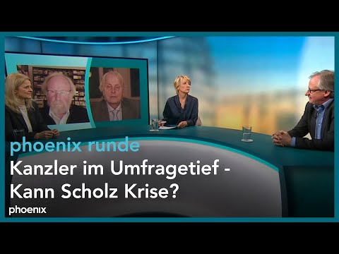 phoenix runde: Kanzler im Umfragetief - Kann Scholz Krise?